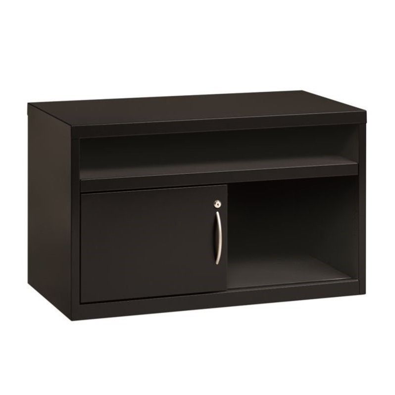 Most Current Hirsh 36 In Wide Low Credenza With Sliding Door Black – 20506 Throughout Fugate 48" Wide 4 Drawer Credenzas (View 7 of 20)