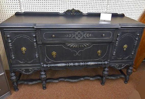 Most Popular Black Cottage Chic Sideboard Buffet Server Throughout Stotfold 32" Wide Drawer Servers (View 14 of 20)