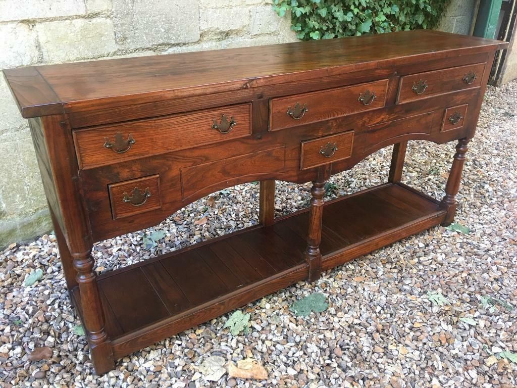Newest Furniture Village Solid Oak Dresser Sideboard With With Regard To Thame 70" Wide 4 Drawers Pine Wood Sideboards (View 16 of 20)