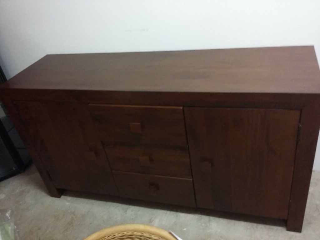 Next Solid Chunky Mango Wood Sideboard (View 2 of 20)