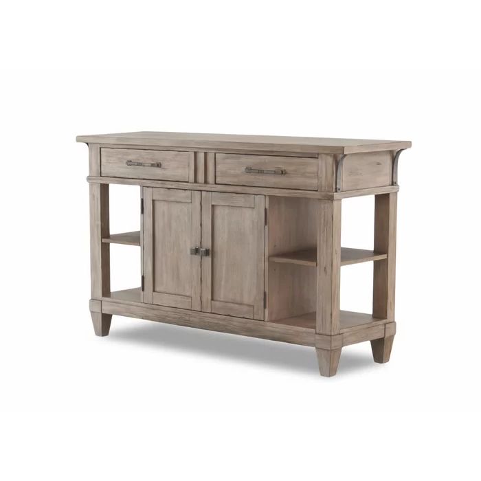 Orianne 55" Wide 2 Drawer Sideboards With Favorite Ariel 61" Wide 2 Drawer Poplar Wood Buffet Table (View 6 of 20)