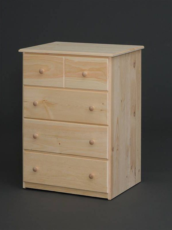 Pine 4 Drawer Small Chest – Unfinished – Bargain Box And Bunks With Regard To Trendy  (View 2 of 20)
