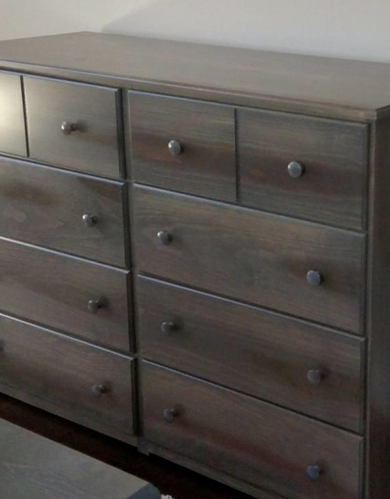 Pine 8 Drawer Dresser W/ Full Ext Glides – W/ Stock Finish With Widely Used  (View 6 of 20)