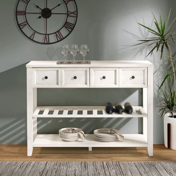 Preferred Shop The Gray Barn 48" Solid Wood 2 Drawer Buffet – 48 X Within Desirae 48" Wide 2 Drawer Sideboards (Photo 1 of 20)