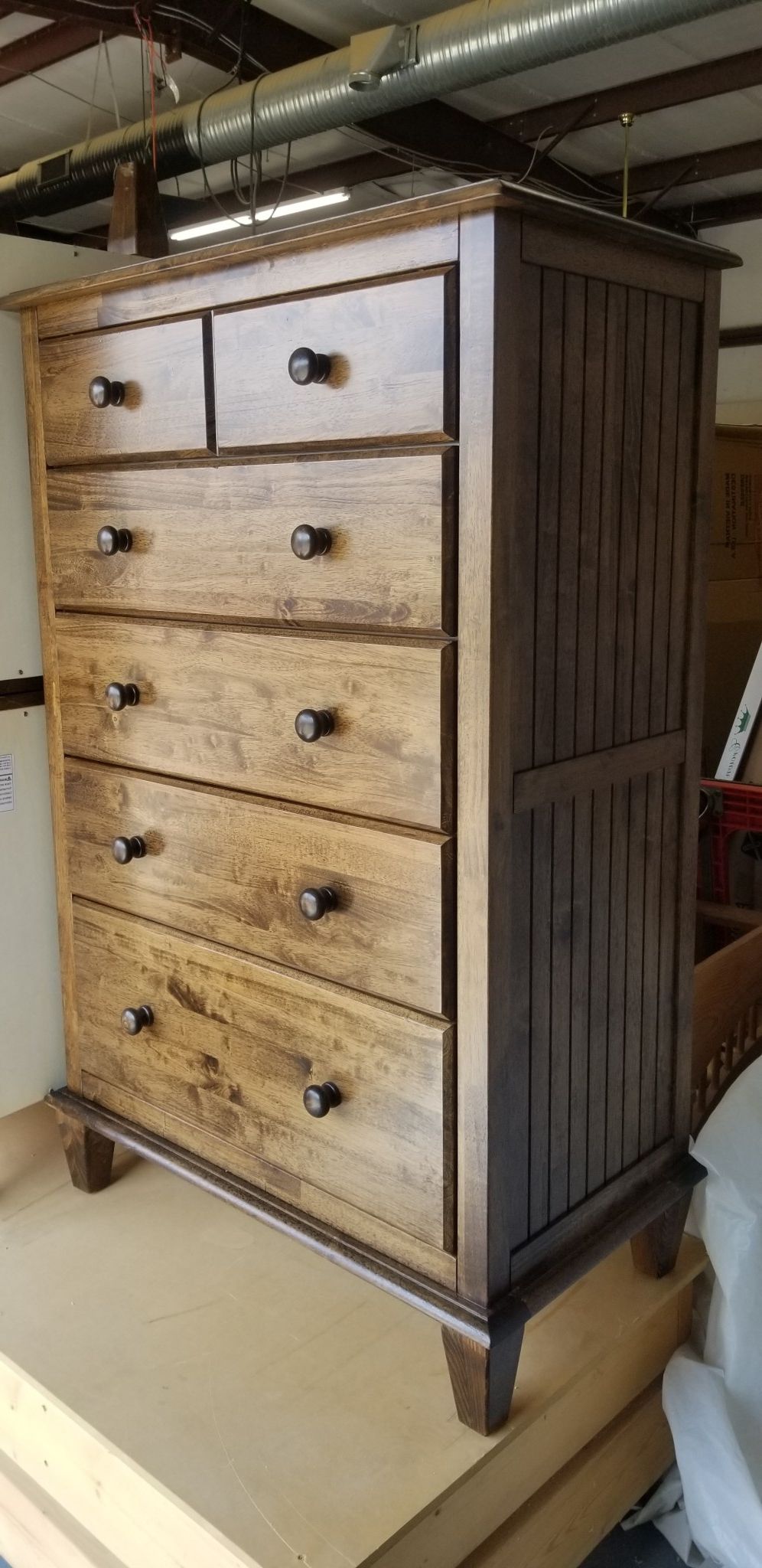 Recent Cottage 5 Drawer Chest W/stock Finish – Bargain Box And Bunks Pertaining To Stotfold 32" Wide Drawer Servers (View 10 of 20)