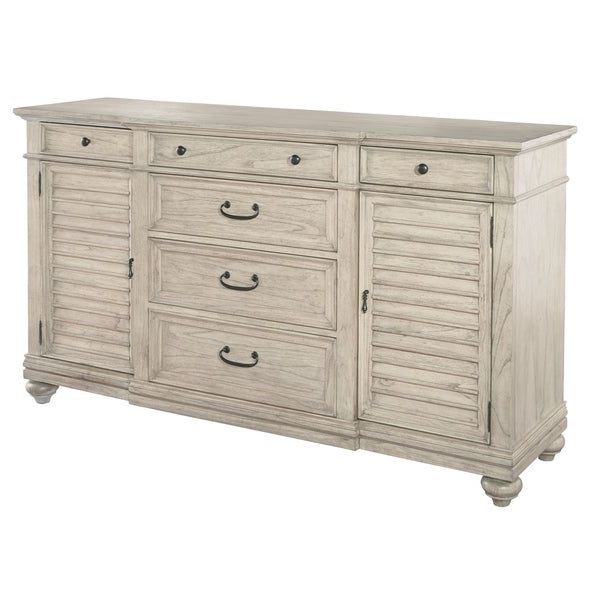 Shop Homestead Coastal Dining Room Louvered Door Accent Throughout Trendy Grieg 42" Wide Sideboards (View 5 of 20)