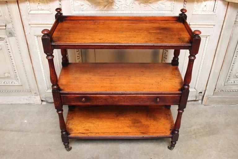 Small Scale English Mahogany Three Tiered Trolley At 1stdibs Within Widely Used Fagaras  (View 4 of 20)