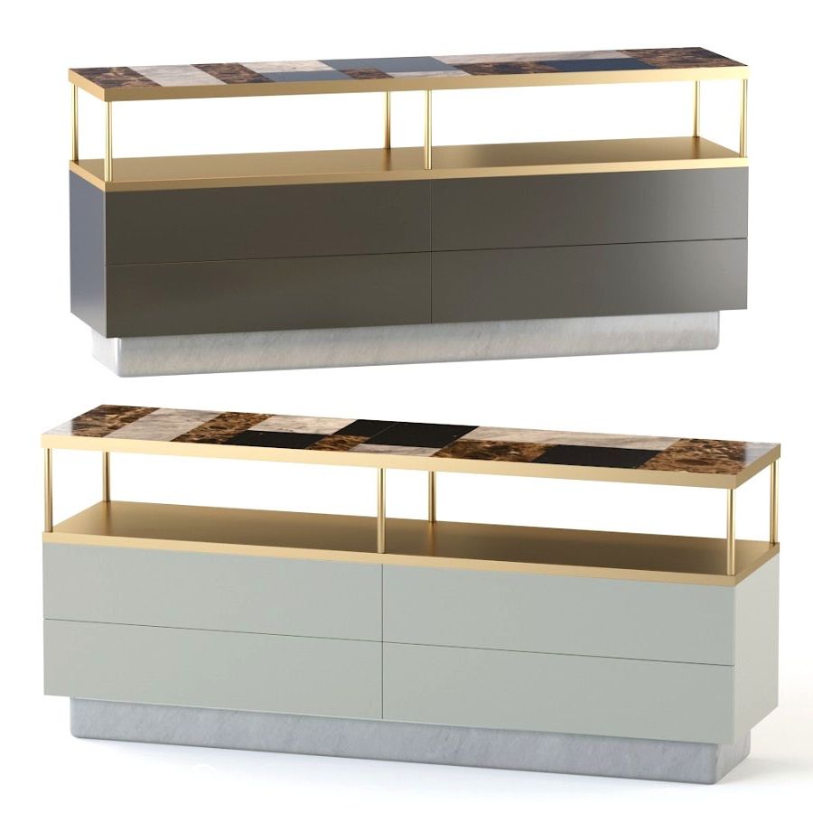 Tiles Sideboard – 3d Model For Corona Intended For Favorite Neuhaus  (View 10 of 20)