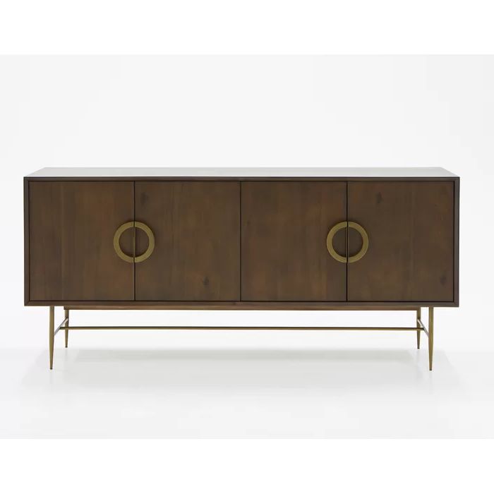 Well Known Miruna 63" Wide Wood Sideboards Regarding Eatmon Acacia Buffet Table In  (View 9 of 20)
