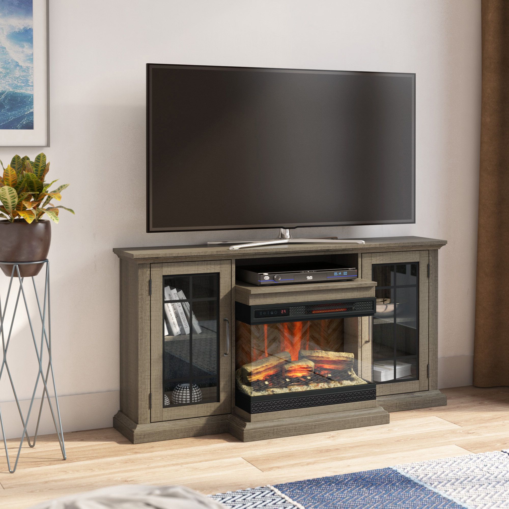 Well Liked Dallas Tv Stands For Tvs Up To 65" Within 65 Inch Tv Stand With Fireplace (View 1 of 20)