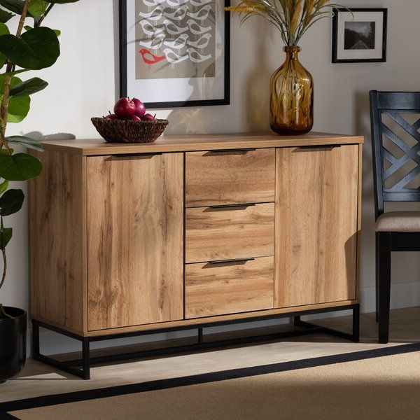 Well Liked Fessler 47.24" Wide 3 Drawer Sideboards Within Union Rustic Fessler  (View 2 of 20)