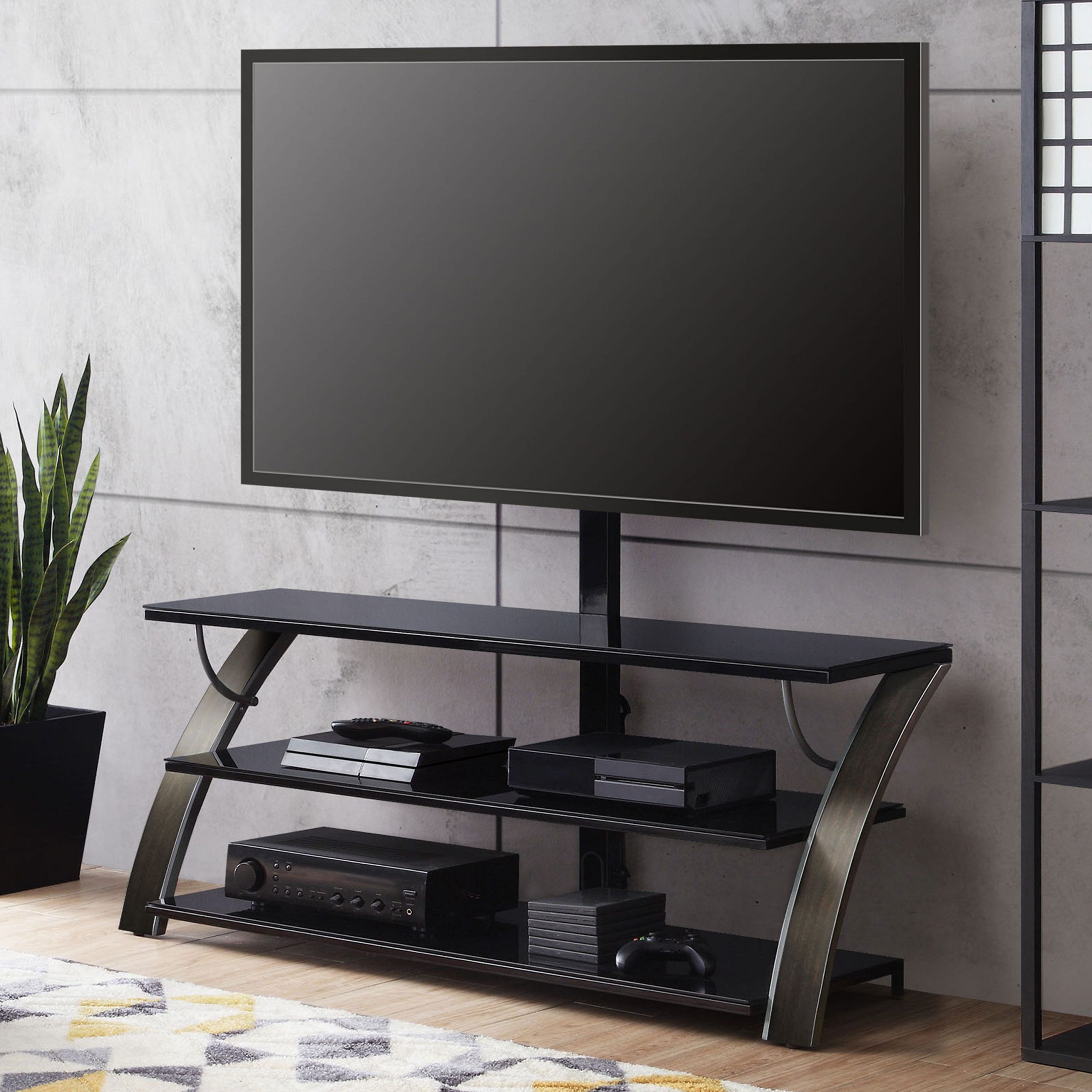 Whalen Payton 3 In 1 Flat Panel Tv Stand For Tvs Up To 65 In Fashionable Aaric Tv Stands For Tvs Up To 65" (View 10 of 20)