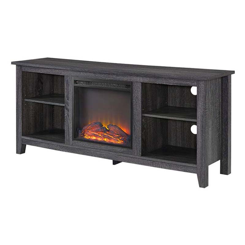 Whittier Tv Stands For Tvs Up To 60" Pertaining To Popular Walker Edison 60 Inch Tv Stand With Fireplace Insert (View 3 of 20)