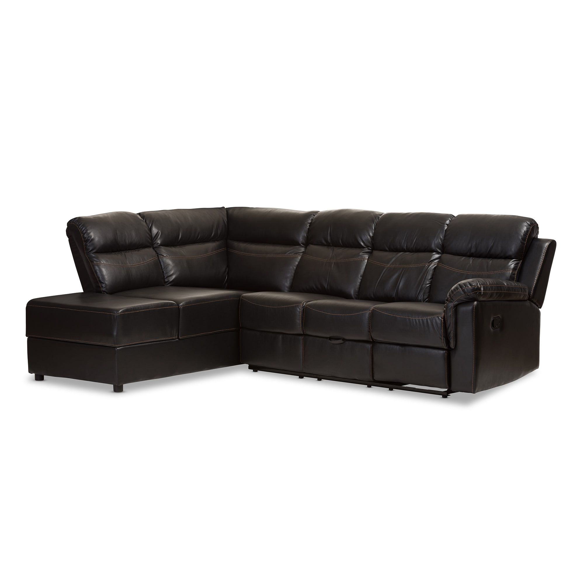2pc Burland Contemporary Sectional Sofas Charcoal Within Best And Newest Our Best Living Room Furniture Deals (View 15 of 20)