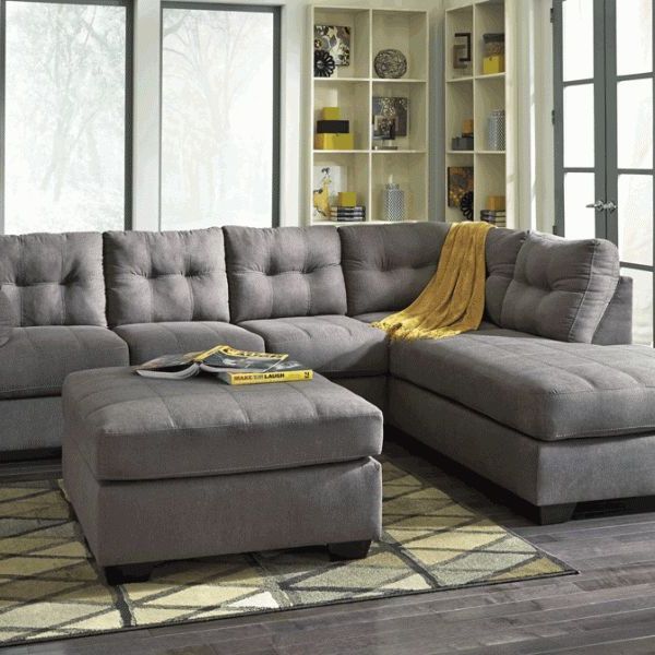 2pc Luxurious And Plush Corduroy Sectional Sofas Brown In Favorite Maier Charcoal Laf Chaise Sectional (View 11 of 20)