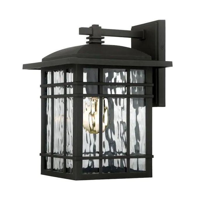 Bensley Matt Black Wall Lanterns For Best And Newest Quoizel Canyon  (View 16 of 20)