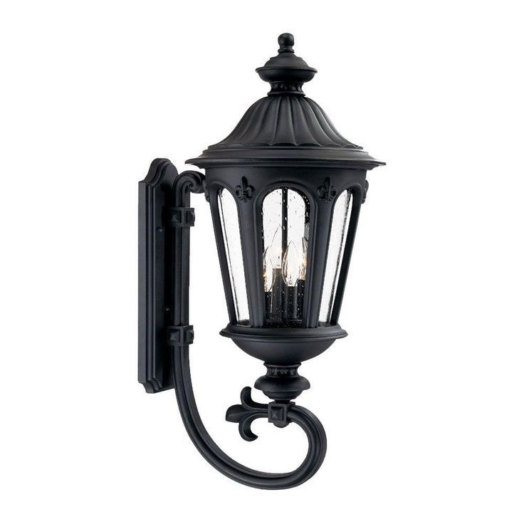 Best And Newest Binegar Matte Black Outdoor Wall Lanterns With Regard To Acclaim Lighting Marietta Collection Wall Mount 4 Light (View 1 of 20)