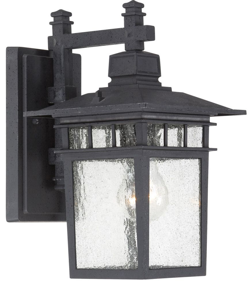 Clarisa Seeded Glass Outdoor Barn Lights With Dusk To Dawn Within Popular Cove Neck 1 Light – 12" Outdoor Lantern With Clear Seed (View 17 of 20)