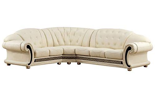 Current Artisan Beige Sofas With Apolo Traditional Leather Right Hand Facing Sectional Sofa (View 16 of 20)
