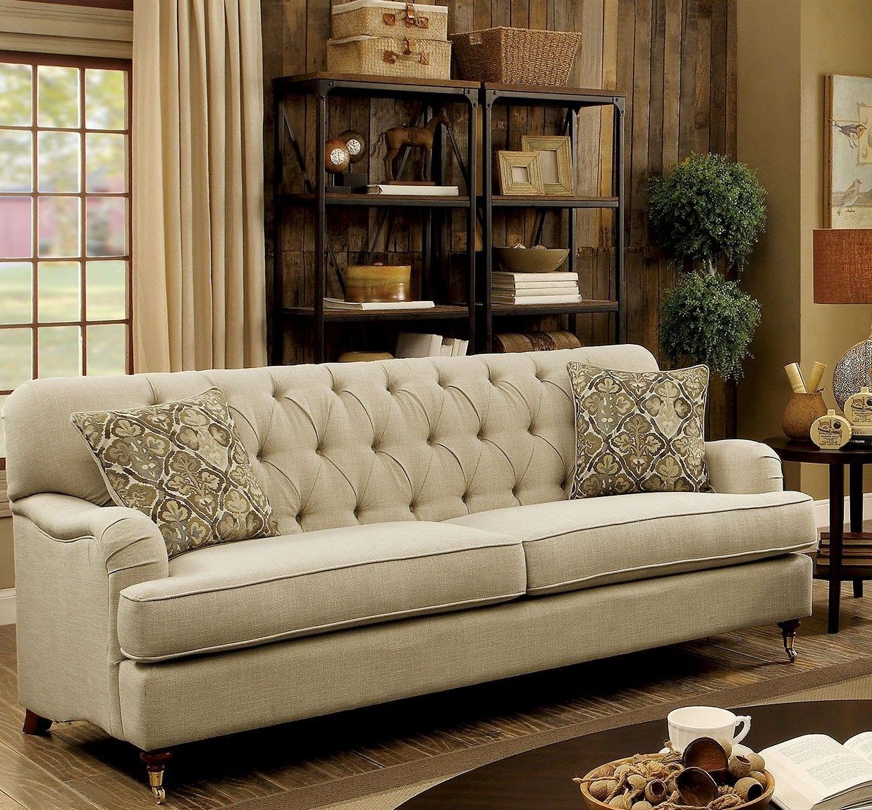 Current Laney Beige Traditional Sofa Within Beige Sofas (View 5 of 20)