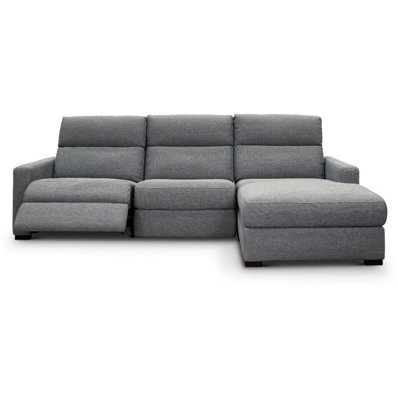 Current Pacifica Gray Power Reclining Sofas Intended For Gray Reclining Sectional With Chaise – Home Ideas (View 3 of 20)