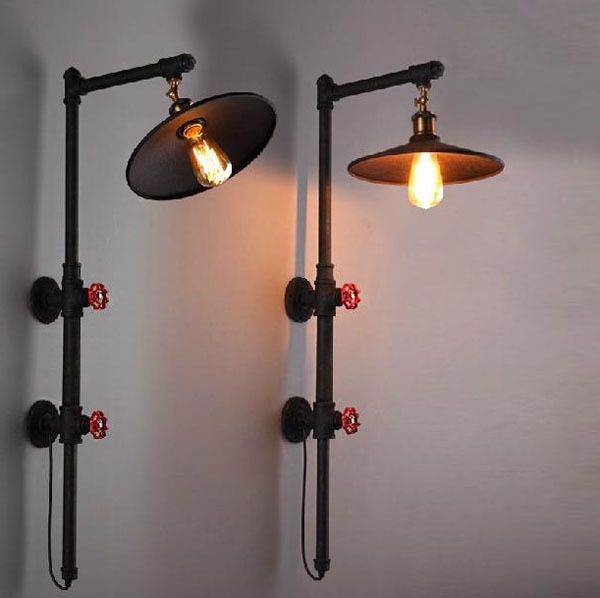 Current Water Pipe Wall Lamps Loft Vintage Nostalgic Industrial In Cano Wall Lanterns (View 5 of 20)