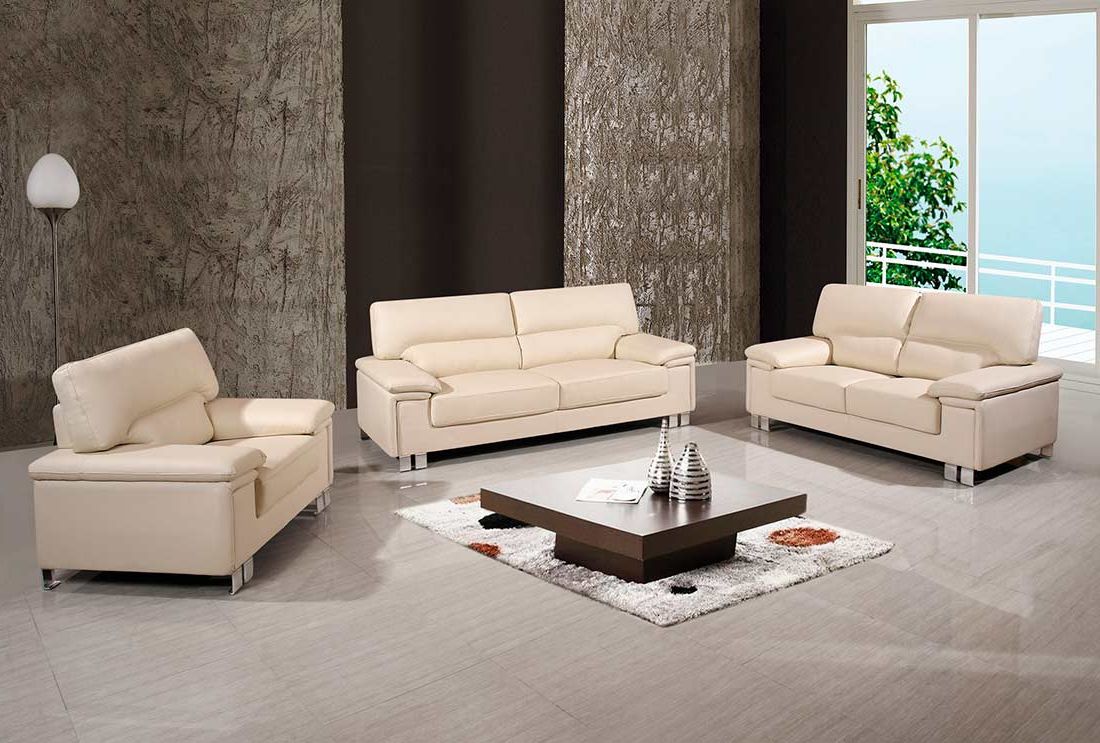 Favorite Beige Sofas For Modern Beige Genuine Leather Sofa Gu  (View 4 of 20)