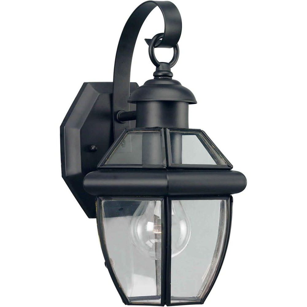 Favorite Talista 1 Light Outdoor Black Wall Lantern With Clear Throughout Walland Black Outdoor Wall Lanterns (View 8 of 20)
