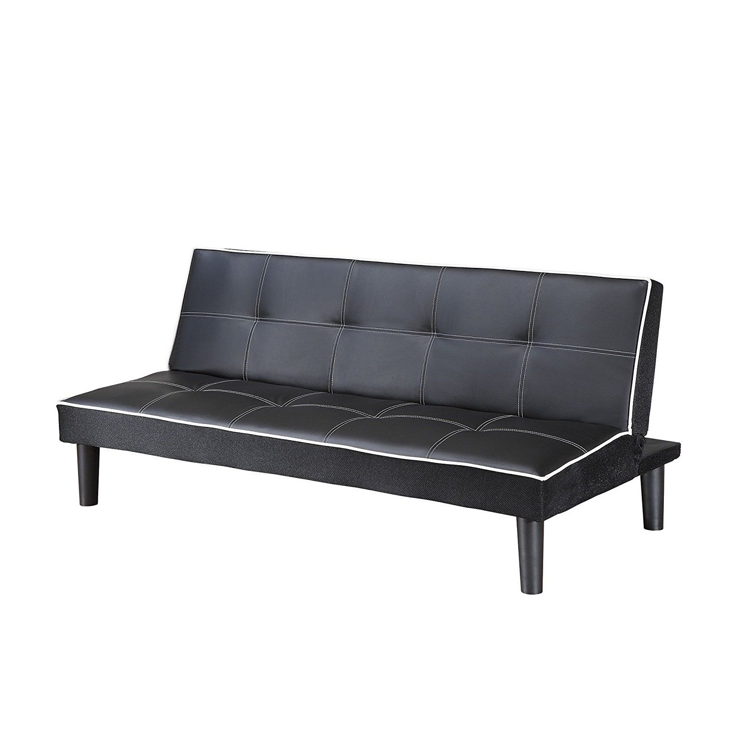 Felton Modern Style Pullout Sleeper Sofas Black For Trendy Buy Transitional Sofa Bed With Tufted Back And Armless (View 18 of 20)