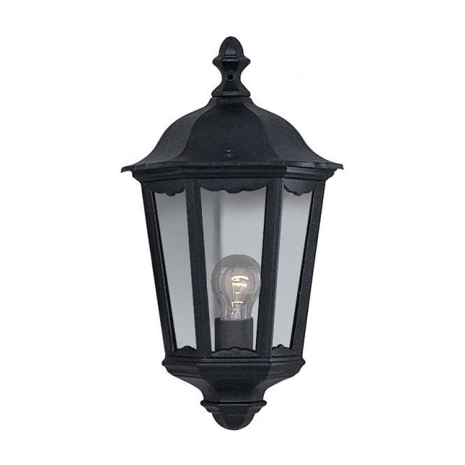 Feuerstein Black 16'' H Outdoor Wall Lanterns With Regard To Most Recent Searchlight 82505bk (View 13 of 20)