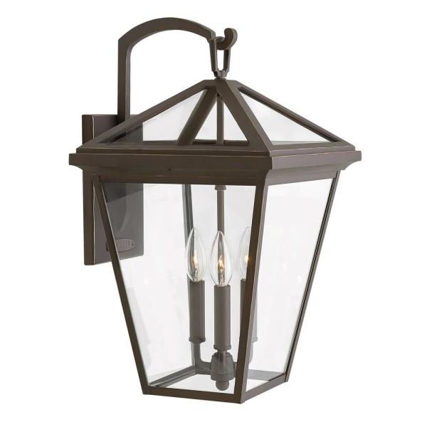 Hinkley Lighting Bromley Extra Large 3 Light Oil Rubbed Pertaining To Famous Jordy Oil Rubbed Bronze Outdoor Wall Lanterns (View 7 of 20)