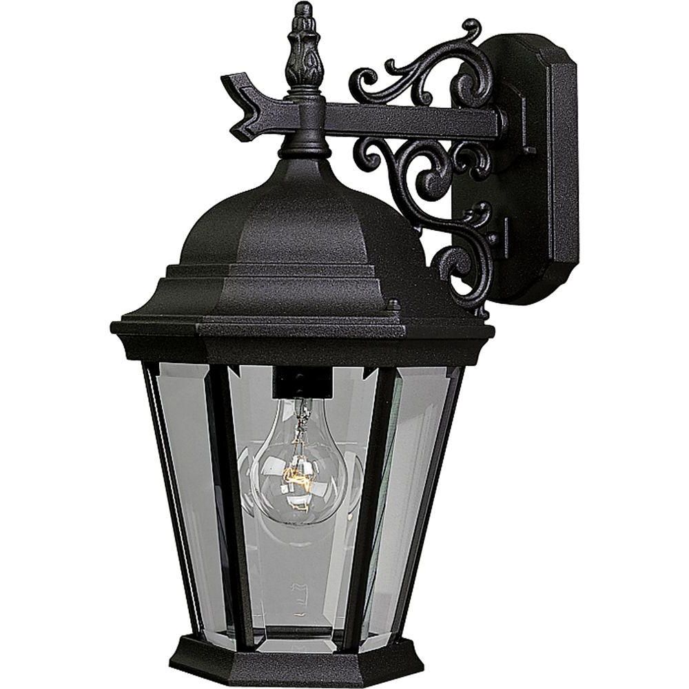 Latest Ciotti Black Outdoor Wall Lanterns In Progress Lighting Welbourne Collection 1 Light Outdoor (View 1 of 20)