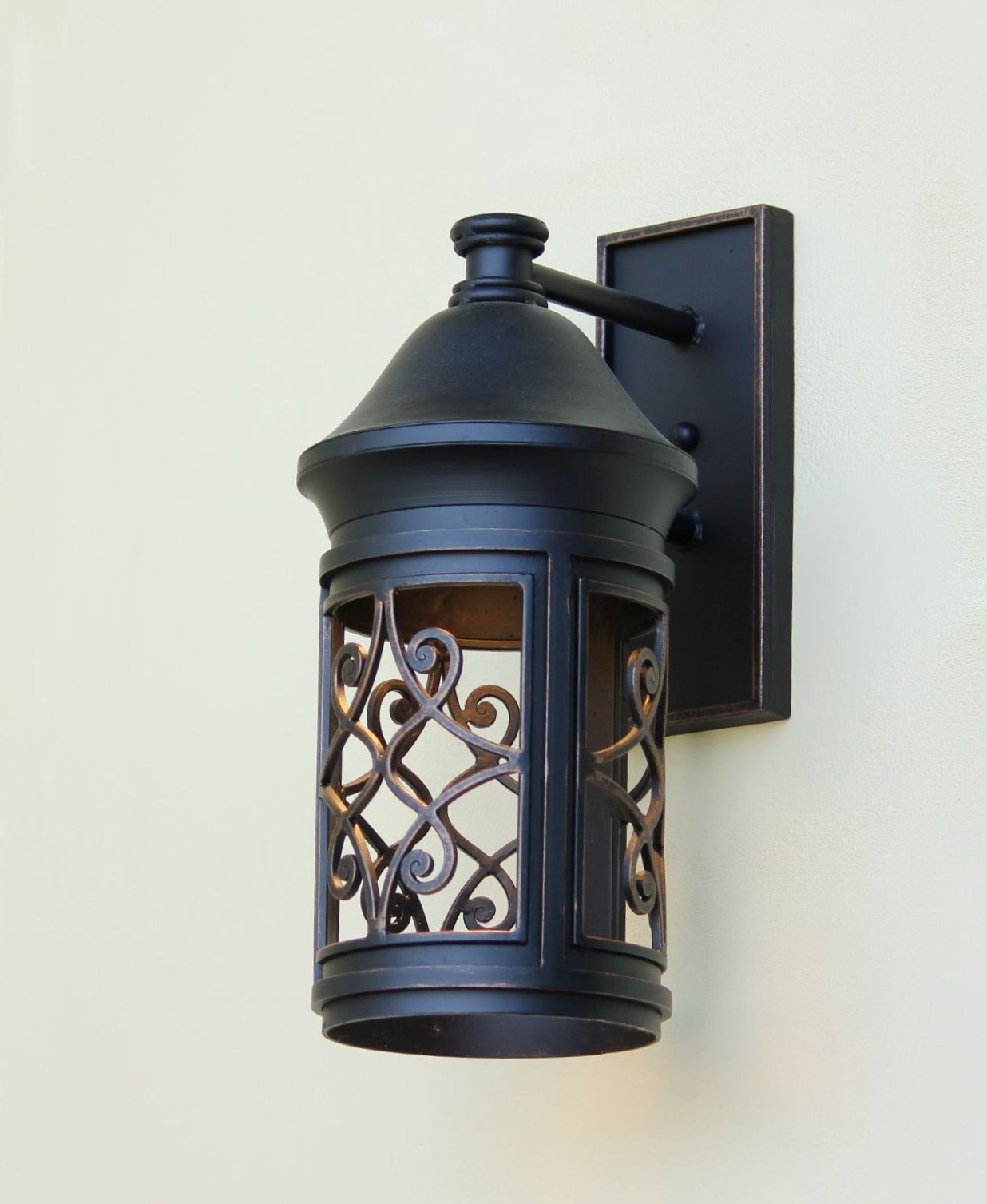 Lights Of Tuscany 7264 1 Spanish Craftsman Style Outdoor For Most Popular Jaceton Black Outdoor Wall Lanterns (View 11 of 20)