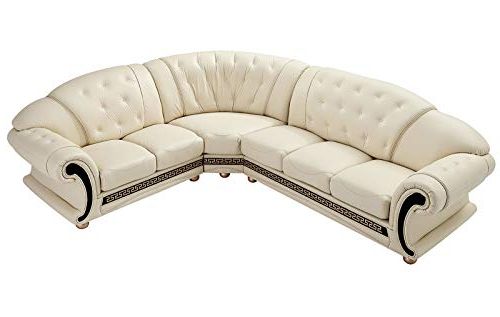 Most Current Artisan Beige Sofas Inside Apolo Traditional Leather Right Hand Facing Sectional Sofa (View 13 of 20)