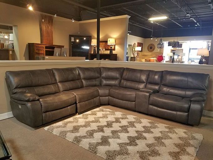 Most Popular Luna Leather Power Reclining Sectional: Only $5, (View 3 of 20)