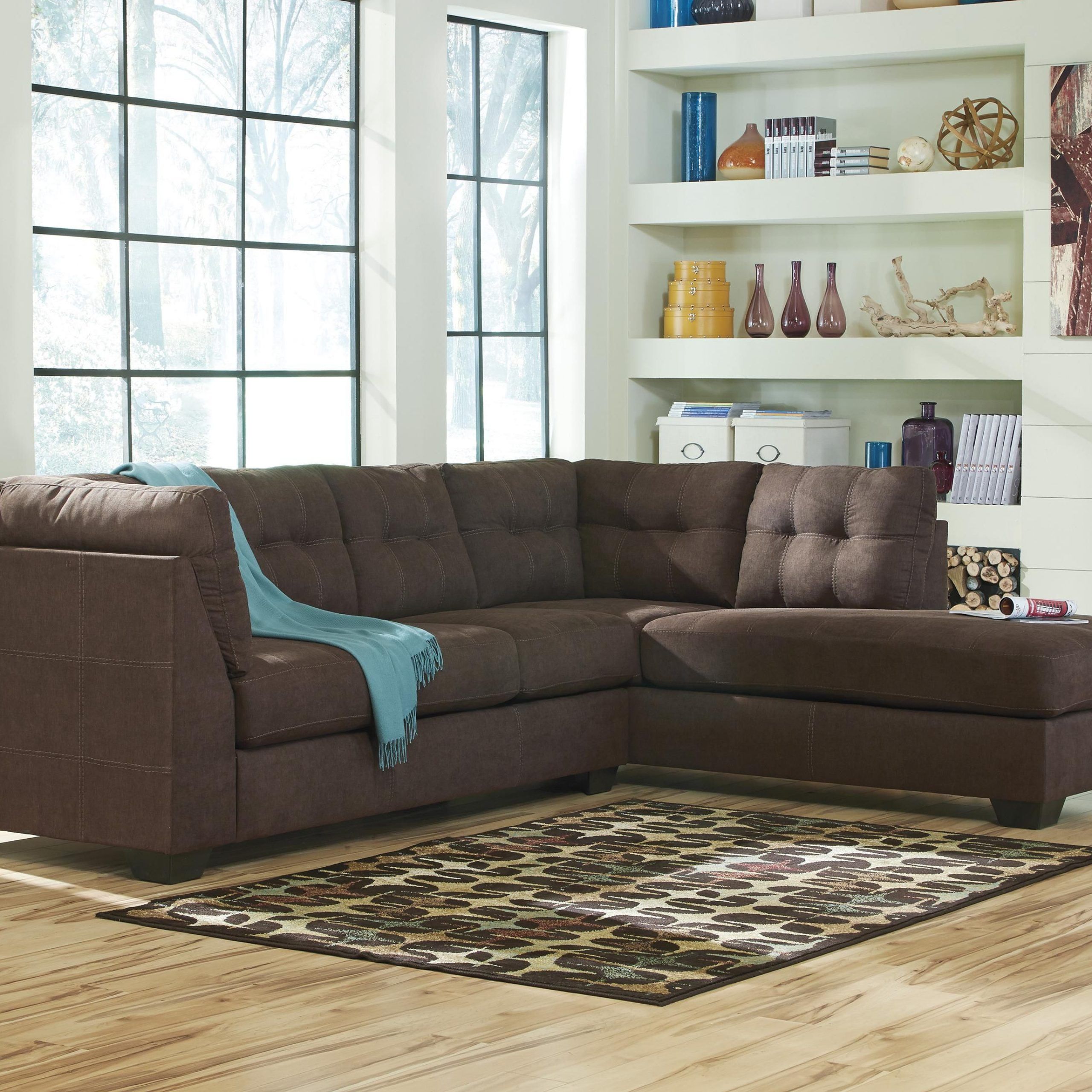 Most Recent Maier – Walnut 2 Piece Sectional With Left Chaise Pertaining To 2pc Maddox Right Arm Facing Sectional Sofas With Chaise Brown (View 2 of 20)