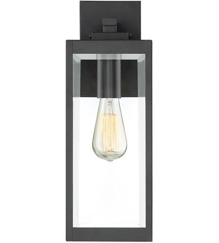 Most Recent Quoizel Wvr8406ek Westover 1 Light 17 Inch Earth Black Inside Ainsworth Earth Black Outdoor Wall Lanterns (View 1 of 20)