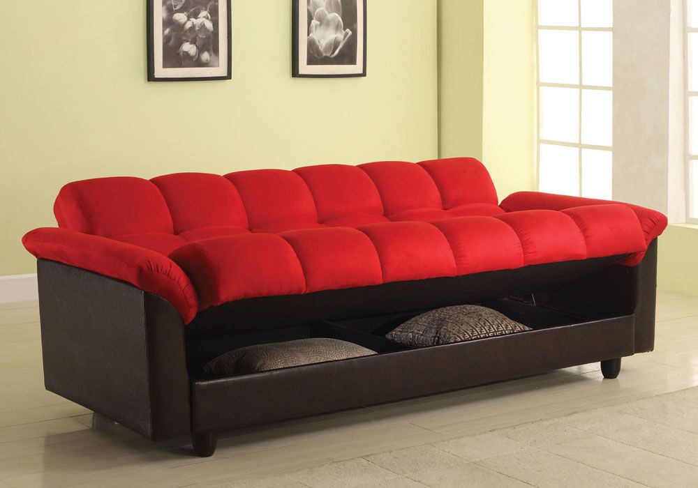 Newest Celine Sectional Futon Sofas With Storage Reclining Couch Regarding Achava Living Room Adjustable Sofa Bed Sleeper Storage (View 14 of 20)