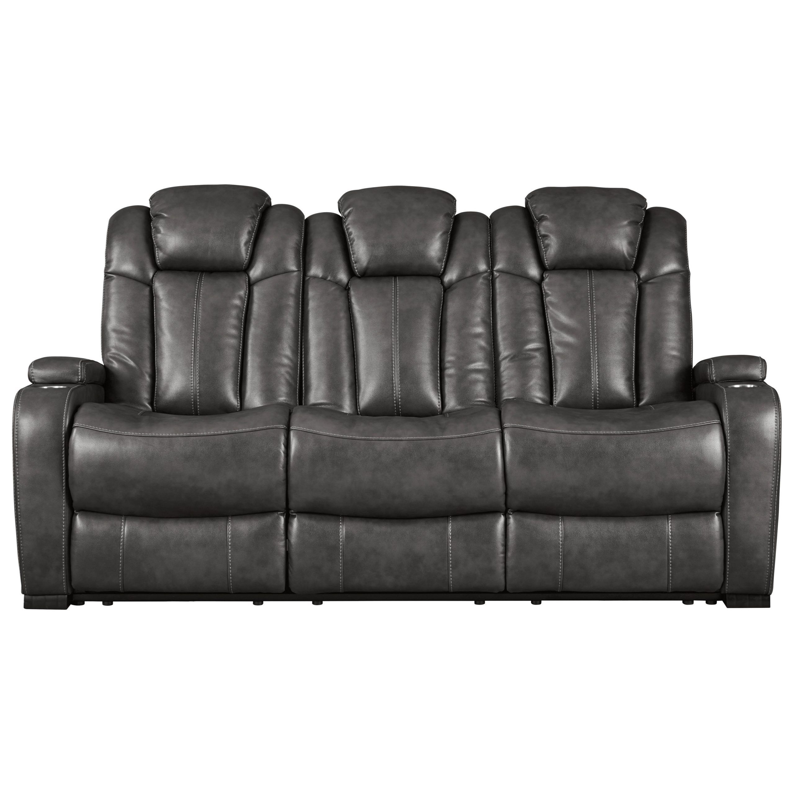 Power Reclining Sofas With Famous Signature Designashley Turbulance Contemporary Faux (View 1 of 20)
