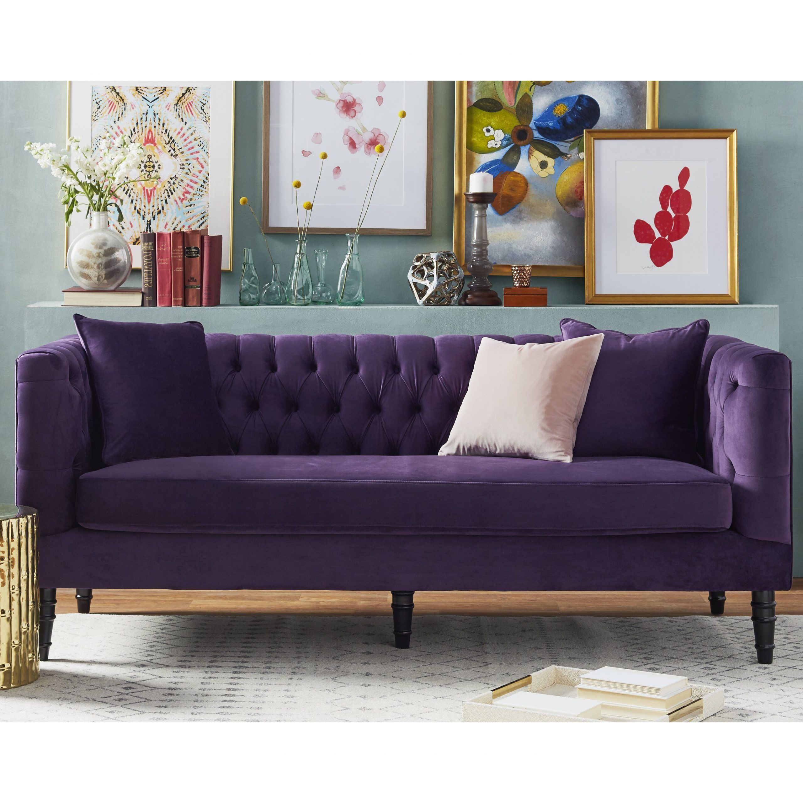 Recent Hamptons Sofas Intended For House Of Hampton Elspeth Sofa & Reviews (View 1 of 20)