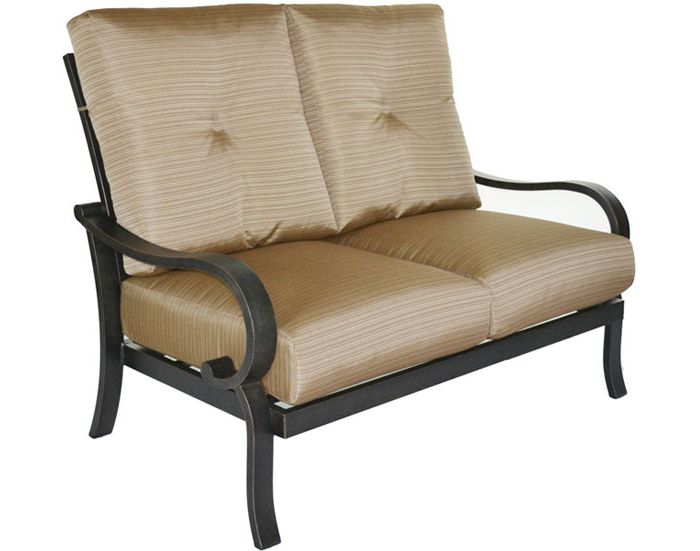 Scarlett Love Seat With Cushions – Patio Furniture Plus With Newest Scarlett Beige Sofas (View 13 of 20)