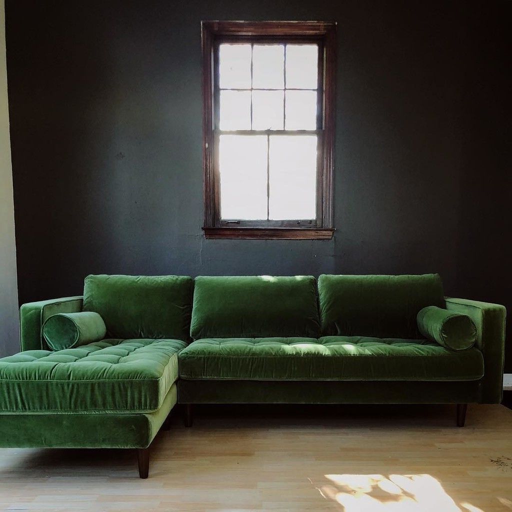 Sectional Sofa Regarding Florence Mid Century Modern Velvet Left Sectional Sofas (View 12 of 20)
