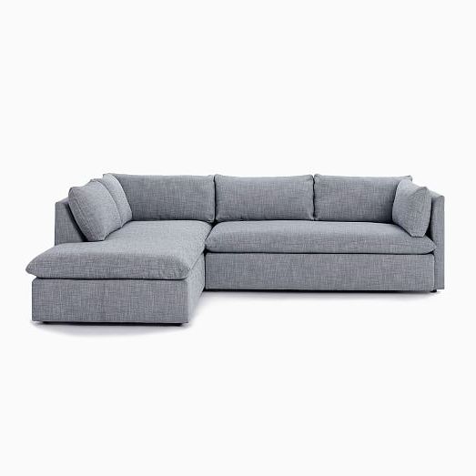 Shelter Set 1  Left Arm Sofa, Right Arm Terminal Chaise Regarding Popular Dulce Right Sectional Sofas Twill Stone (View 7 of 20)