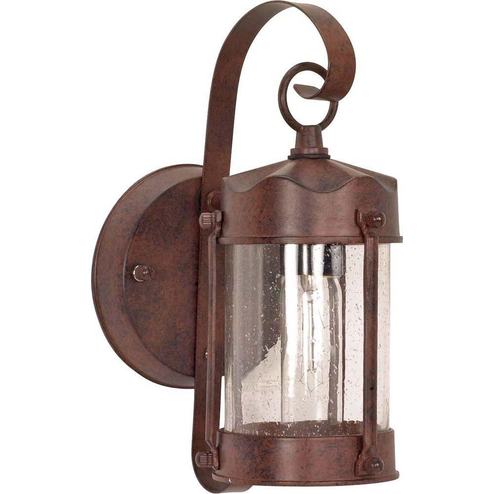 Tangier Dark Bronze Wall Lanterns Intended For Latest Glomar 1 Light Outdoor Old Bronze Wall Lantern Piper (View 14 of 20)