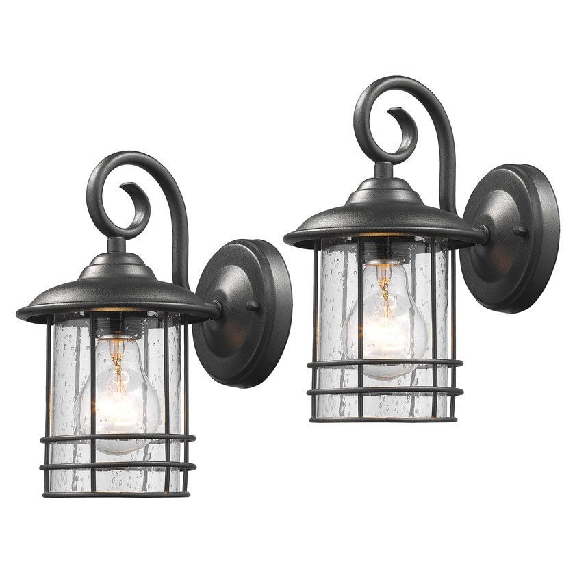Trendy Chloe Transitional 1 Light Textured Black Outdoor Wall Throughout Merild Textured Black Wall Lanterns (View 5 of 20)