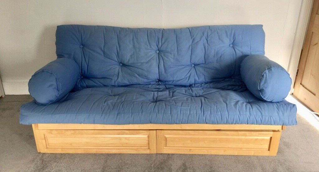 Well Known Futon Sofa Bed With Two Drawers For Storage (View 17 of 20)