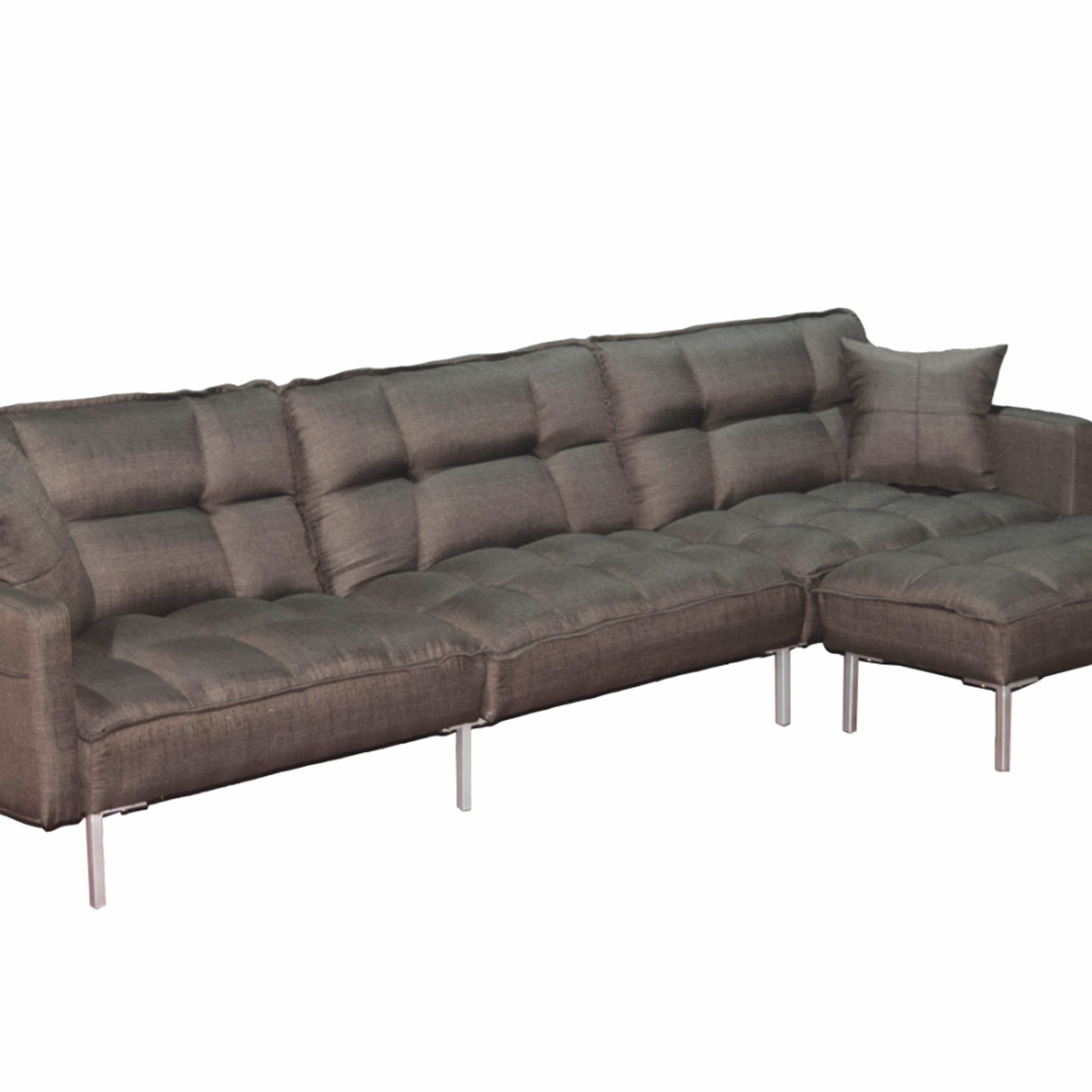 Well Known Upholstery Tufted L Shaped Sofa, 109'' X 53'' X  (View 4 of 20)