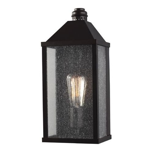 Well Liked Feiss Lighting Lumiere Oil Rubbed Bronze Outdoor Wall Regarding Heinemann Rubbed Bronze Seeded Glass Outdoor Wall Lanterns (View 14 of 20)