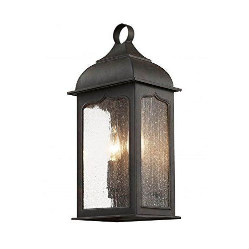 Well Liked Heinemann Rubbed Bronze Seeded Glass Outdoor Wall Lanterns Throughout Transglobe Lighting 40230 Rob Outdoor Wall Lantern With (View 2 of 20)