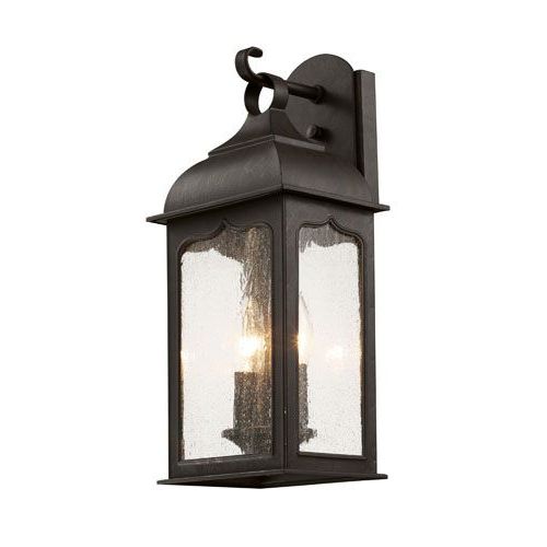 Well Liked Rubbed Oil Bronze Seeded Masonic 17 Inch Wall Lantern With Within Heinemann Rubbed Bronze Seeded Glass Outdoor Wall Lanterns (View 1 of 20)